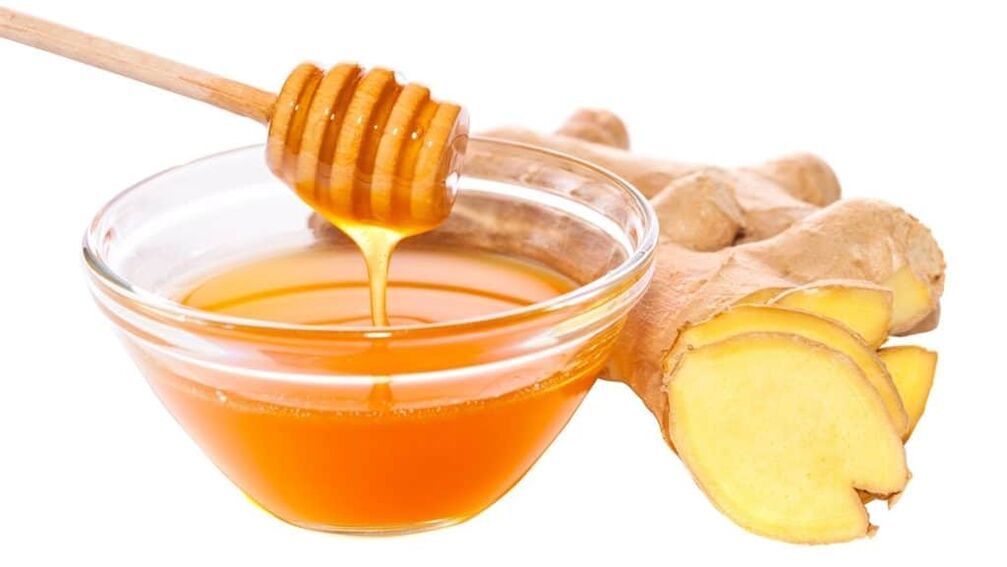 Gingembre avec du miel