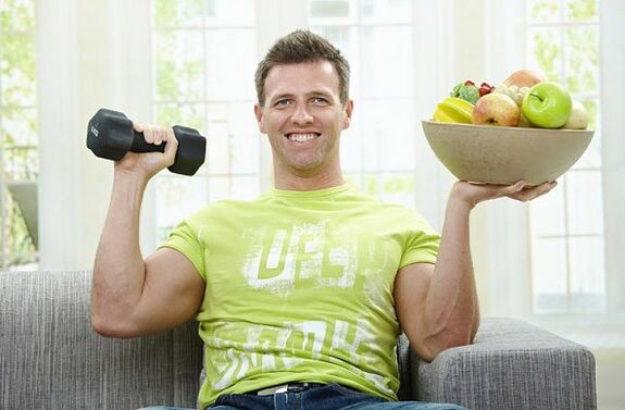 Une alimentation saine et l'exercice sont la clé de la santé des hommes! 